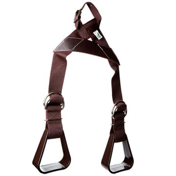 Hilason Western Kid Nylon Leather Buddy Slip-On Stirrups